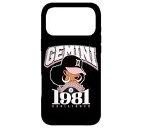 Gémeaux 1981 Astro Year Melanated Queen Afro Coque pour iPhone 17 Pro Max