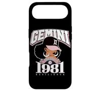 Gémeaux 1981 Astro Year Melanated Queen Afro Coque pour iPhone Air
