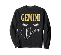 Gémeaux Diva Zodiaque Anniversaire Reine Graphique Sweatshirt