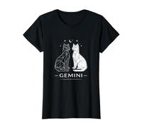 Gémeaux Gémeaux Horoscope Astrologie Céleste T-Shirt Graphique avec Valeur, Femme, Noir, XL