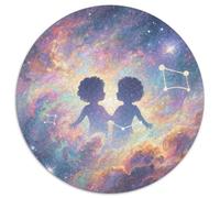 Gémeaux Puzzle 1000 Pièces Cadeau Unique Constellation Jeu Éduchatif Défi Jouet À De Qualité Supérieure Peinture Art pour Adultes Et Enfants À Partir De 14 Ans 1000pcs (67.5x67.5cm)
