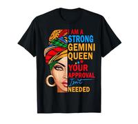Gémeaux Zodiaque Anniversaire Mai Juin Femmes Horoscope Reine T-Shirt