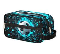 GeMeFv Trousse de toilette à suspendre pour le sport, le football, le football, le maquillage, le voyage, la grande capacité, pour homme et femme, Sport Football Football, 10.5×4.4×5.3 in