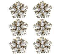 Gemelli Decorativi, copribottoni avec strass | Clip per bottoni per camicia a forma di stella | 6 copri bottoni sulla , decorazioni abiti festivi per matrimoni, feste
