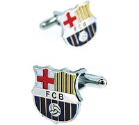 Gemelolandia | Boutons de Manchette Pour Chemise du FC Barcelone a Color | Pour Hommes et Garçons | Cadeaux Pour Mariages, Communions, Baptêmes et Autres Événements