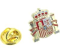 Gemelolandia | | Drapeau de l'Espagne Boutons de manchette Épinglette Porte-clés Bracelet Accessoires avec drapeau espagnol Boutons de manchette originaux pour chemises | Pour hommes et enfants, Sans