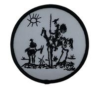 Gemelolandia -Écusson thermocollant Don Quijote de la Tache 7 cm - Très adhérents - Patch Stickers Pour décorer votre linge - Facile à Mettre sur vos vestes, pantalons, chemises et objets en tissu
