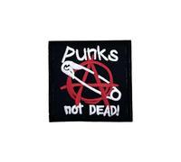 Gemelolandia - Écusson Thermocollant Punks Not Dead 8x8cm