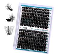 GEMERRY 3D Effet Faux Cils Bouquet Extension Cils Volume Russe DIY à la Maison 80D+100D 0.07mm D Curl 10-18 Mix Volume Soie Cils Grappe de greffage soie Prefait (3D-80D+100D-0.07D-10-18mm)