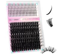 GEMERRY Extension Cils Faux Cils 100D Spikes Extension de Cils Cluster Cils Volume Russe Bouquet Cils individuel Cils Manga D Curl 12-21mm DIY Faux Cils(Manga-100D)