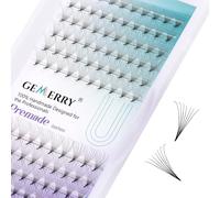 GEMERRY Extensions de cils volumineux Russes 7D, tige C, longueur 8-14 mm, épaisseur 0,07 mm, ruban volume Easy Fan (courbure 0,07-7D-C, 8-14MIX)