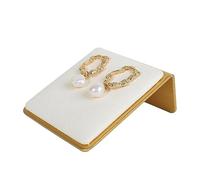 GemeShou Supports pour boucles d'oreilles en forme de bouton en velours beige, planche de rangement pour petites boucles d'oreilles pour filles【Beige】