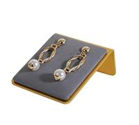 GemeShou Supports pour boucles d'oreilles en forme de bouton en velours gris, planche de rangement pour petites boucles d'oreilles pour filles【Grey】