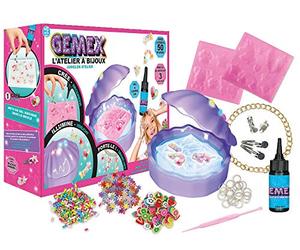 GEMEX- Atelier Pack Coquillage L'atelier créer Son Propre Bijoux Unique en Moins de 3 Minutes-Vu à la Télé, Multicolore, Taille