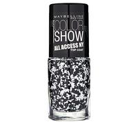 GEMEY MAYBELLINE Colorshow All Access Ny Vernis à Ongles Paillettes Blanc/Noir 422 Pave The Way
