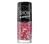 GEMEY MAYBELLINE Colorshow All Access Ny Vernis à Ongles Paillettes Blanc/Rouge 424 Ny Lover