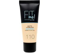 Gemey Maybelline Fond de teint Matifiant Poreless 110 Porcelaine
