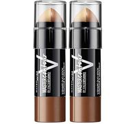 GEMEY MAYBELLINE Master Contour Fonds de Teint 2 en 1 03 Foncé (Lot de 2)