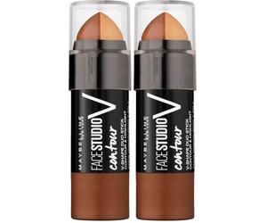 GEMEY MAYBELLINE Master Contour Fonds de Teint 2 en 1 03 Foncé (Lot de 2)