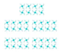Gemfan 1636 1.6x3.6x4 40mm 1mm Hole 4-Blade Propeller PC CW CCW Props for 1103 1105 RC Drone Quadcopter FPV Racing Brushless Motor (20 Pairs Blue)