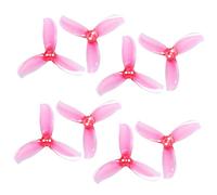 Gemfan 4 paires d'hélices D2.5 PC 3 pales CW CCW compatible avec drone O4 (rose)