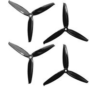 Gemfan 4Pair Flash 6042 Hélice 3 pales Hélice 6 Pouces Matériau spécial PC 4CW 4CCW (Black)