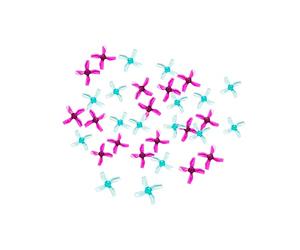Gemfan Lot de 24 hélices micro whoop 1220-4 31 mm à 4 lames pour Betafpv Cetus pour moteurs sans balais Eachine E010 JJRC H36 FPV Quad Drone 0,8 mm Tige 0703-1103