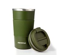 GEMFUL 510ml Mug Isotherme Café, Tasse de Voyage Inox Chaud/Froid | Double paroi en acier inoxydable pour une rétention de température optimale Idéal pour le thé le lait ou le café du matin