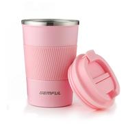 GEMFUL Mug Isotherme Cafe Tasse de Voyage pour café Chaud et Froid Lait et thé 380ml
