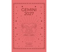 Gemini 2027 Astro Diary with Predictions in B&W with Coral: 2027 Horoscope for Gemini by Scribbled Fox