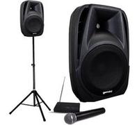 Gemini Bar Animations - Enceinte sonorisation Bluetooth fonction bass reflex autonomie 5 h - Gris gris