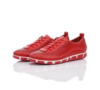 Gemini Baskets à Lacets pour Femmes en Cuir 395475-01, Pointure:41 EU, La Couleur:Rouge