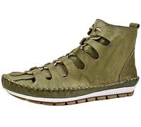 Gemini Bottines en Cuir pour Femmes 382175-01, Pointure:40 EU, La Couleur:Vert