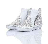 Gemini Bottines en Cuir pour Femmes 382642-01, Pointure:41 EU, La Couleur:Blanc