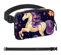 Gemini Ceinture de course à pied avec signes du zodiaque, ceinture d'entraînement pour téléphone, argent, clé, passeport, carte bancaire, réglable, pour homme et femme, pochette pour coureurs,