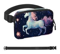 Gemini Ceinture de course à pied avec signes du zodiaque, ceinture d'entraînement pour téléphone, argent, clé, passeport, carte bancaire, réglable, pour homme et femme, pochette pour coureurs,