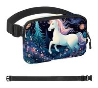 Gemini Ceinture de course à pied avec signes du zodiaque, ceinture d'entraînement pour téléphone, argent, clé, passeport, carte bancaire, réglable, pour homme et femme, pochette pour coureurs,