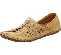 Gemini Chaussure à Lacets pour Femmes en Cuir 031218-02, Pointure:41 EU, La Couleur:Jaune