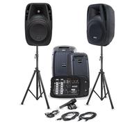 Gemini ES-210MXBLU Système de sonorisation Portable Bluetooth avec Table de mixage Amovible