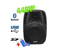 Gemini ES10BLU Enceinte active Noir Boomer 10"+ Clé USB 32G