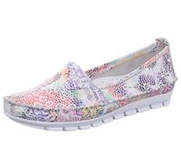 Gemini Femmes Chaussons Mocassins Cuir Mosaïque Multicolore 003122-62