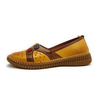 Gemini Femmes Chaussures basses Slipper Slipper Jaune Loisirs, Taille:39 EU