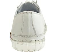 Gemini Femmes Chaussures de sport à lacets avec semelles amovibles en caoutchouc 395610-02, Taille:41 EU, Couleur:Blanc