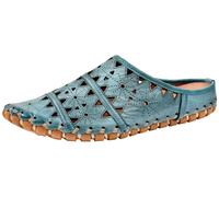 Gemini Femmes Pantoufle Sabot Cuir Clog Découpes 031195-02