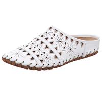 Gemini Femmes Pantoufle Sabot Cuir Clog Découpes 031195-02