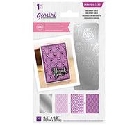 Gemini GEM-DSD-CAD-DEC Matrice de découpe double face Motif Decadent Argenté Taille unique