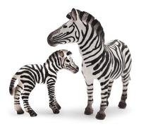 Gemini&Genius - Jouets zébrés pour enfants, chiffres de jouet d'animaux de la faune, figurine d'action zèbre d'animaux de la jungle africaine, cadeau pour enfants, éducatif, décoration