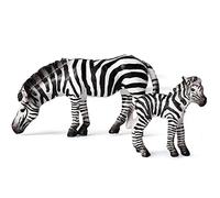 Gemini&Genius Zebra Toys - Chiffres d'animaux du zoo de la faune - Figurine d'action des animaux de la jungle africaine - Cadeau pour enfants - Décoration éducative pour gâteaux