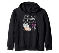 Gemini Girl May Juin Birthday Party Zodiac Talons Hauts Sweat à Capuche