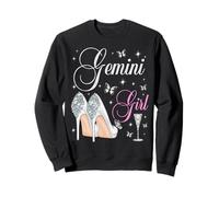 Gemini Girl May Juin Birthday Party Zodiac Talons Hauts Sweatshirt